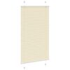 vidaXL Plissé rolgordijn 80x100 cm stofbreedte 79,4 cm polyester crème
