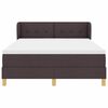 vidaXL Boxspringbed met matras Donkerbruin 140 x 190 cm Stof