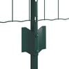 vidaXL Hek met Paal Groen 0,4 x 50 m Staal en PVC