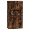 vidaXL Hoge kast bewerkt hout gerookt eikenkleurig