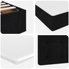 vidaXL Opbergbed met matras met matras Zwart 180 x 200 cm Bewerkt hout