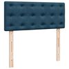 vidaXL Bed poef met matras en LED's 120x190 cm fluweel donkerblauw