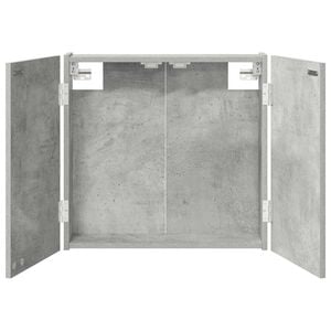 vidaXL Dartbord Kabinet Betongrijs 56 x 12 x 53,5 cm Bewerkt hout