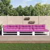 vidaXL Palletkussens 7 st stof roze