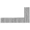 vidaXL Tv-meubelset Wandgemonteerd 3 pcs Grijs Sonoma Bewerkt hout