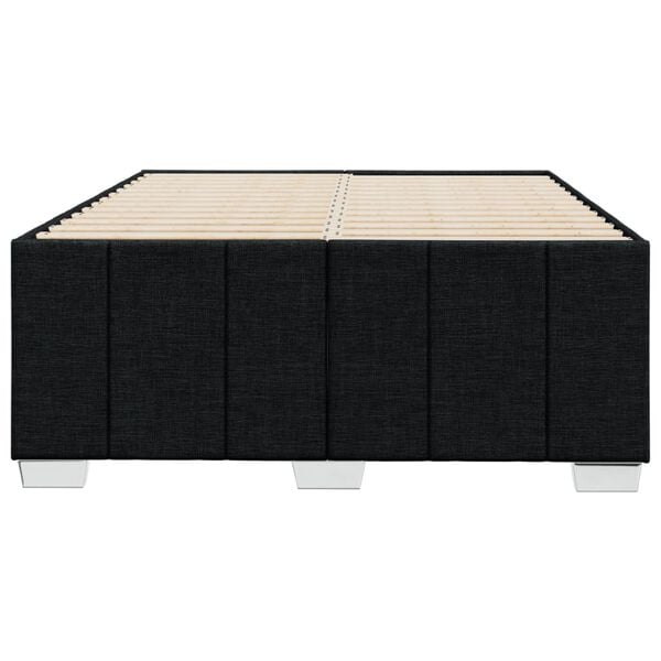 vidaXL Bedframe zonder matras 120x200 cm stof zwart