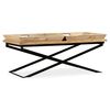 vidaXL Salontafel 110x55x42 cm massief mangohout