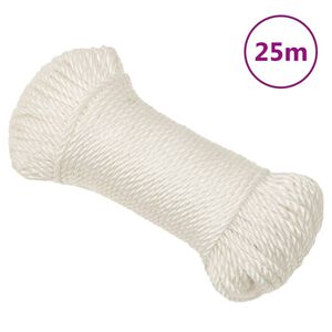 vidaXL Werktouw 3 mm 25 m polypropeen wit