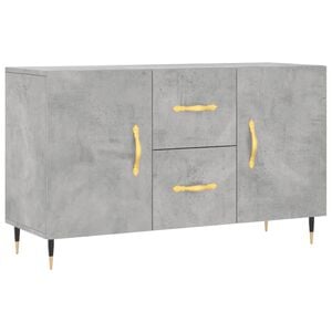 vidaXL Dressoir 100x36x60 cm bewerkt hout betongrijs