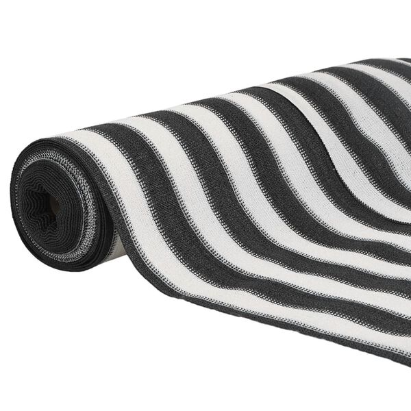 vidaXL Privacynet 75 g/m&sup2; 1,8x25 m HDPE antracietkleurig en wit