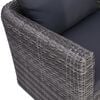 vidaXL 7-delige Loungeset met kussens poly rattan grijs