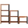vidaXL Boekenkast 3 pcs Bruin 50 x 30 x 110 cm Massief acaciahout