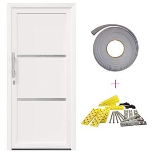 vidaXL Voordeur 98 x 200 cm PVC Wit