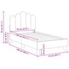 vidaXL Peuterbedframe met hoofdbord Lichtgrijs 70 x 140 cm Stof