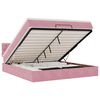 vidaXL Ottoman bed met matras 180x200 cm fluweel roze