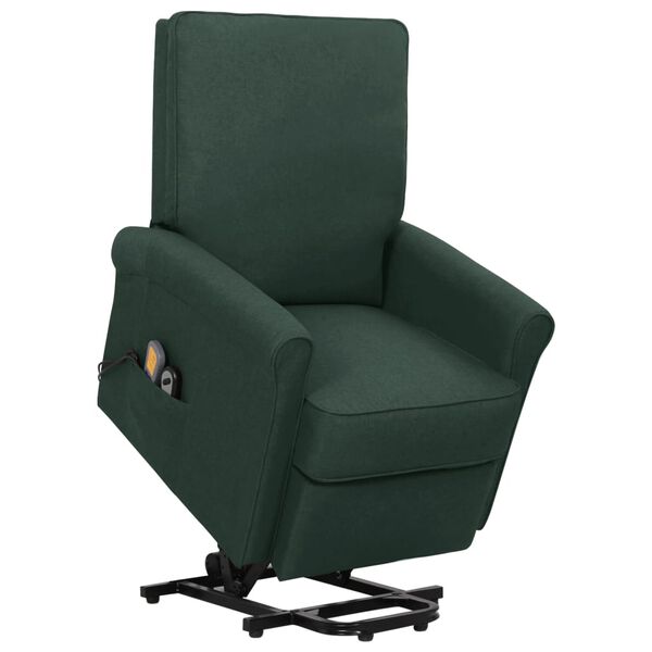 vidaXL Sta-op-massagestoel stof donkergroen