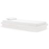 vidaXL Bedframe massief hout wit 90x200 cm