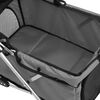 vidaXL Hondenwagen inklapbaar 76x50x100 cm oxford stof grijs