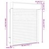 vidaXL Rolluik 70x100 cm aluminium wit