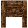 vidaXL Hoofdbord Gerookt eiken 100 x 16,5 x 103,5 cm Bewerkt hout
