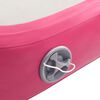 vidaXL Gymnastiekmat met pomp opblaasbaar 500x100x20 cm PVC roze