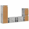 vidaXL Tv-meubelset Wandgemonteerd 4 pcs Beton Grijs Bewerkt hout
