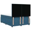 vidaXL Boxspring met matras fluweel blauw 140x200 cm