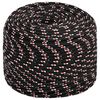 vidaXL Multifunctioneel gebruikstouw 10 mm 25 m Zwart en Rood PP