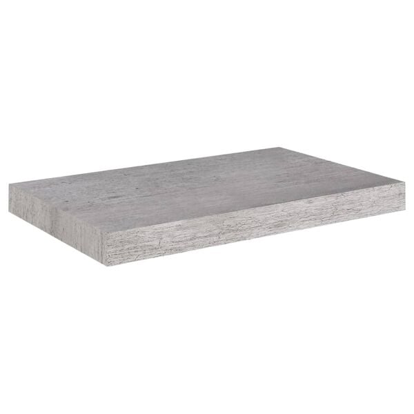 vidaXL Wandschappen zwevend 4 st 50x23x3,8 cm MDF betongrijs