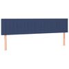 vidaXL Boxspring met matras stof blauw 180x200 cm