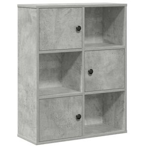 vidaXL Boekenkast 60x24x76,5 cm bewerkt hout betongrijs