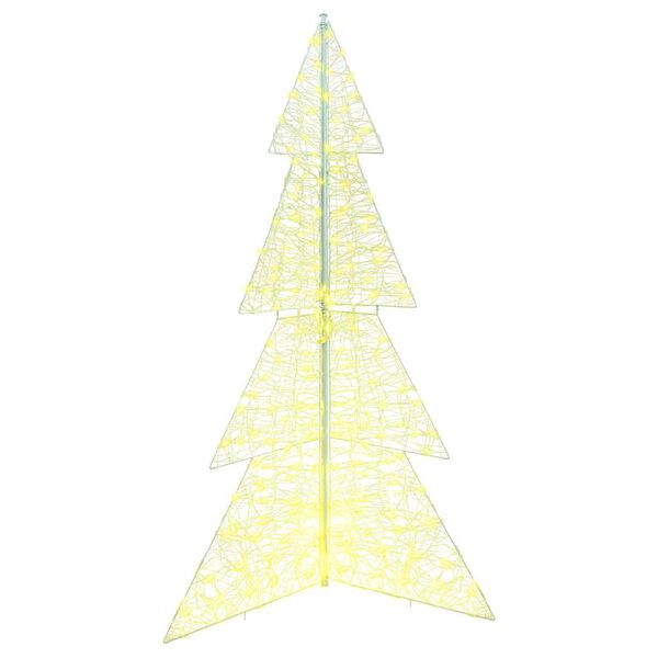 vidaXL Kerstboom met 240 LED Warmwit 180 cm Acryl