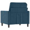 vidaXL Fauteuil 60 cm fluweel blauw