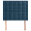 vidaXL Hoofdbord donkerblauw 90x5x118/128 cm fluweel