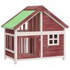 vidaXL Hondenhok 96x60,5x87 cm massief grenenhout mokkakleurig