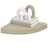 vidaXL Hoekschappen zwevend 2 st 25x25x3,8 cm MDF eikenkleurig