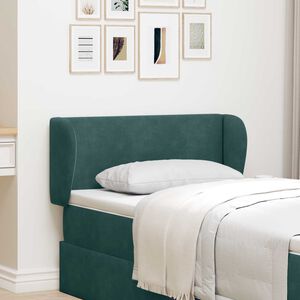 vidaXL Hoofdbord oor Groen 40 x 23 x 6 cm Fluweel
