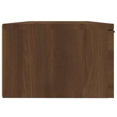 vidaXL Wandkast 68x30x20 cm bewerkt hout bruineikenkleurig