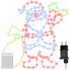 vidaXL Kerstman Licht met 168 LED Multikleur 58.5 x 60 x 1.3 cm IJzer