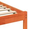 vidaXL Bedframe Wasbruin 135 x 190 cm Massief grenenhout