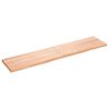 vidaXL Wandschap 180x40x(2-4)cm behandeld massief eikenhout lichtbruin