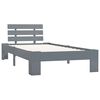 vidaXL Bedframe massief grenenhout grijs 100x200 cm
