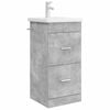 vidaXL Badkamermeubel met Wasbak Betongrijs 42 x 40 x 84,5 cm