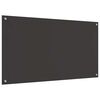 vidaXL Keuken Achterwand 2 pcs Donkergrijs 110 x 60 cm gehard glas