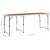 vidaXL Campingtafel inklapbaar 180x60 cm aluminium