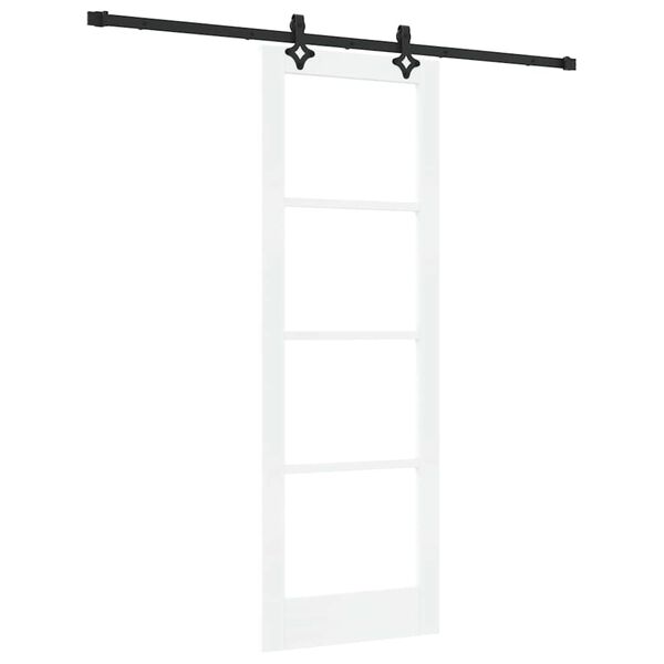 vidaXL Schuifdeur ORKDAL Wit en zwart 73,5 x 211 cm