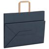 vidaXL Papieren zakken 50 st met hengsels 32x17x25 cm blauw