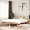 vidaXL Bedframe massief hout 135x190 cm Double