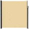 vidaXL Uittrekbaar Zijscherm Zand 500 x 220 cm Polyester