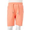 Kindershorts met trekkoord 140 neonoranje